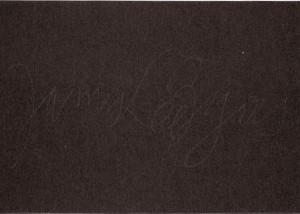 Joseph Beuys - aus Frammenti Veneviani, 1980, silkscreen, graphite on black wove