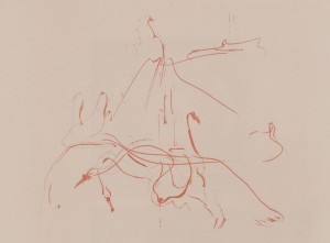 Joseph Beuys - aus Hommage à Picasso, 1973, lithograph on rag paper