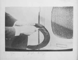 Joseph Beuys - aus sitting in front of your TV, 1972, offset on cardstock