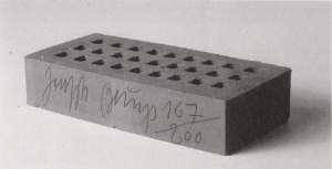 Joseph Beuys - Backstein für F.I.U. (Brick for F.I.U.), 1983, brick
