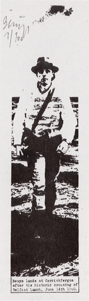 Joseph Beuys - Belfast, 1975, offset on cardstock
