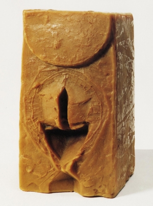 Joseph Beuys - Cuprum 0.3% unguentum metallicum praeparatum, 1978-86, cast beeswax with finely distributed copper