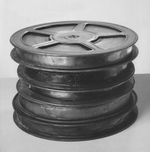 Joseph Beuys - Das Schweigen (The Silence), 1973, five reels of Ingmar Bergman&#039;s film of the same name (1963), galvanized