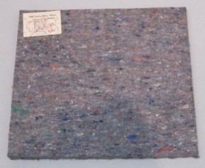 Joseph Beuys - DDR-Filz (GDR Felt), 1979, felt typewriter pad with handwritten addition, stamped