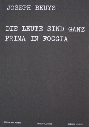 Joseph Beuys - Die Leute sind ganz prima in Foggia, 1974, book with 75 silkscreens on brown cardstock