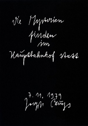 Joseph Beuys - 9 Postkarten: Mysterien, 1979, offset on cardstock, stamps reproduced