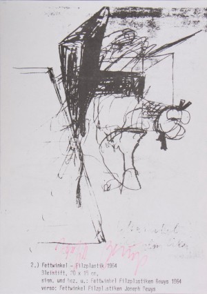 Joseph Beuys - Diebstahl (Theft), 1974, information sheet, printed on both sides