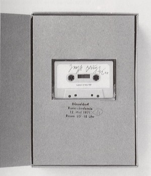 Joseph Beuys - Edition 12. Mai 1981 (Edition May 12,1981), 1981, book, similia similibus, stamped, and tape cassette; in cardboard box, stamped