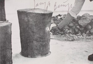 Joseph Beuys - Fat Shine on Iron, 1977, offset on cardstock, stamps reproduced