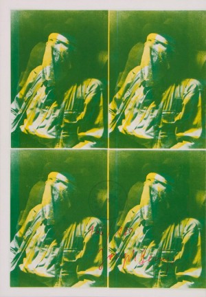 Joseph Beuys - Flug nach Amerika (Flight to America), 1974, proof sheet, colors varying within the edition, some copies stamped
