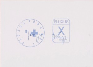 Joseph Beuys - FLUXUS ZONE WEST, 1972, offset on cardstock, stamps reproduced