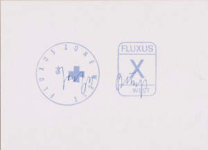 Joseph Beuys - FLUXUS ZONE WEST, 1972, offset on cardstock, stamps reproduced