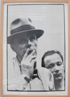 Joseph Beuys - für Blinky, 1980, silkscreen on cardstock with handwritten addition