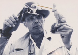 Joseph Beuys - Goldhase, 1982, offset on cardstock, stamps reproduced