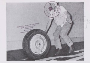 Joseph Beuys - Hauptstrom (Main Stream), 1973, invitation card, stamped
