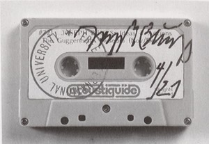 Joseph Beuys - Ideas and Actions, 1980, tape casette, stamped