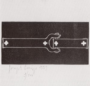 Joseph Beuys - Kettenglied, 1975, letterpress on paper