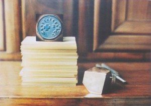 Joseph Beuys - Klanggebilde, 1982, offset on cardstock, stamps reproduced