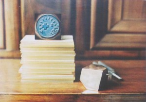 Joseph Beuys - Klanggebilde (Tune Formation), 1982, offset on cardstock, stamps reproduced