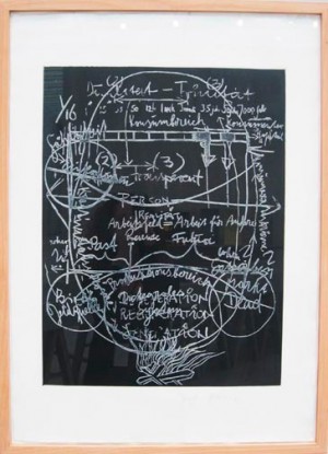 Joseph Beuys - L&#039;arte è una zanzara dalle mille ali, 1981, one of four photoetchings on wove in cloth portfolio