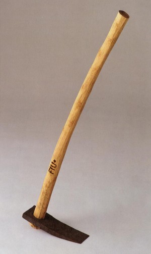 Joseph Beuys - La zappa (The Hoe), 1978, wrought iron, olive wood with brand