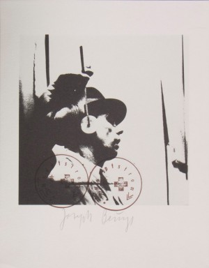 Joseph Beuys - L&#039;udito (Hearing ), 1974, offset on wove