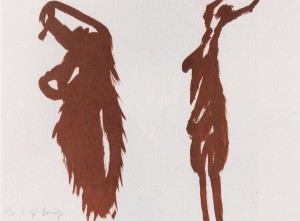 Joseph Beuys - ohne Titel, aus dem Fünf Lithographien, 1977, lithograph on wove