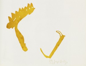 Joseph Beuys - ohne Titel, aus dem Fünf Lithographien, 1977, lithograph on wove