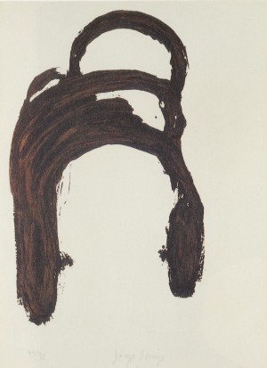 Joseph Beuys - ohne Titel, aus dem Portfolio Spur II (Untitled, from the Portfolio Trace II (nine lithographs)), 1977, lithograph on white Rives wove paper