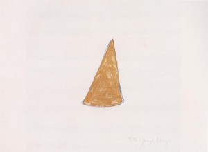 Joseph Beuys - ohne Titel, aus dem Portfolio Spur II, 1977, lithograph on white Rives wove paper