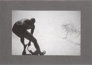 Joseph Beuys - Sandzeichnungen in Diani (Sand Drawings in Diani), 1980, seventeen color photographs mounted on black cardstock