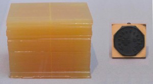 Joseph Beuys - Stempelplastik (Stamp Sculpture), 1982, vinyl postcards and Hauptstrom stamp