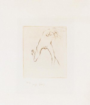 Joseph Beuys - Suite Schwurhand: Frau rennt weg mit Gehirn, 1980