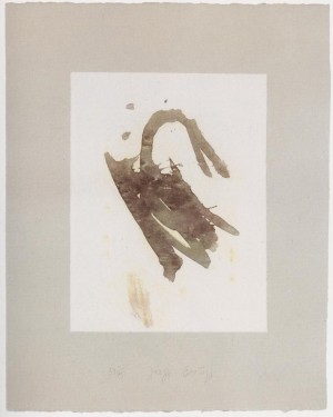 Joseph Beuys - Suite Schwurhand: Schwan (Suite Oath Hand: Swan), 1980, etching, aquatint and lithograph on paper laid down on gray Rives wove