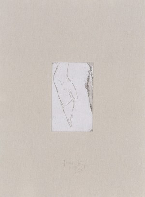 Joseph Beuys - Hirsch-Schädel aus der Suite Tränen (Stag&#039;s Skull from Suite Tears), 1985