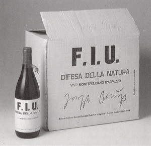 Joseph Beuys - Vino F.I.U. (Wine F.I.U.), 1981-83, carton with 12 bottles of rosé wine