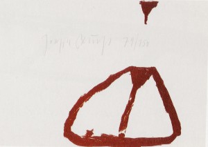 Joseph Beuys - Zeichen aus dem Braunraum, 1984, one of eight silkscreen on paper, in portfolio