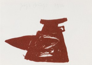 Joseph Beuys - Zeichen aus dem Braunraum, 1984, one of eight silkscreen on paper, in portfolio