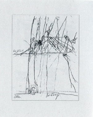 Joseph Beuys - Zeichnungen zu Codices Madrid von Leonardo da Vinci, 1975, granolithograph
