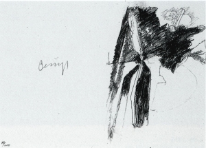 Joseph Beuys - Zeichnungen zu Codices Madrid von Leonardo da Vinci, 1975, granolithograph