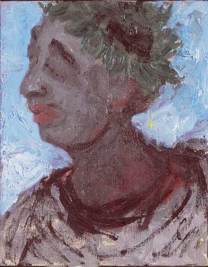 George Condo - Nuntio, 1985, oil on canvas