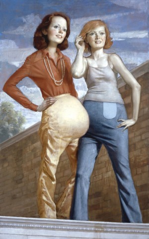 John Currin - Patch and Pearl, 2006, oil on canvas