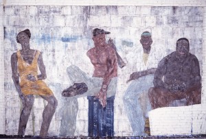 Leon Golub - Four Blacks, 1985, acrylic on canvas