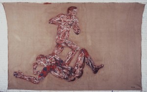 Leon Golub - Napalm II, 1969, acrylic on linen