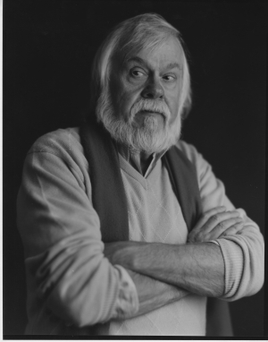 Timothy Greenfield‐Sanders - Portrait of John Baldessari, 1987, black and white photograph