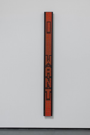Jenny Holzer - Laments: I am a man..., 1987, Electronic LED sign: red &amp; yellow diodes
