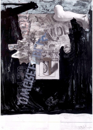 Jasper Johns - Decoy, 1971, lithograph with die cut