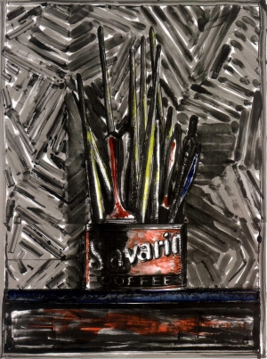 Jasper Johns - Savarin, 1982, monotype over lithograph