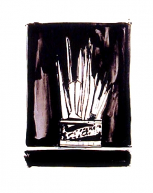 Jasper Johns - Savarin 2 (Wash and Line), 1978-79, lithograph on Richard de Bas paper
