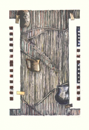 Jasper Johns - Ventriloquist, 1985, lithograph, eight aluminum plates